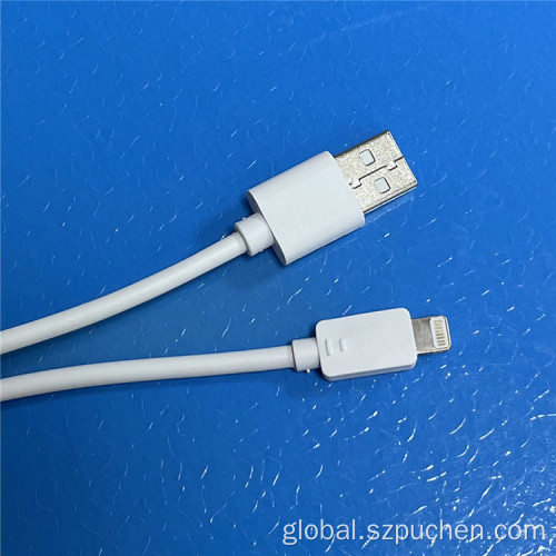 China White TPE material phone data cable for iPhone Manufactory